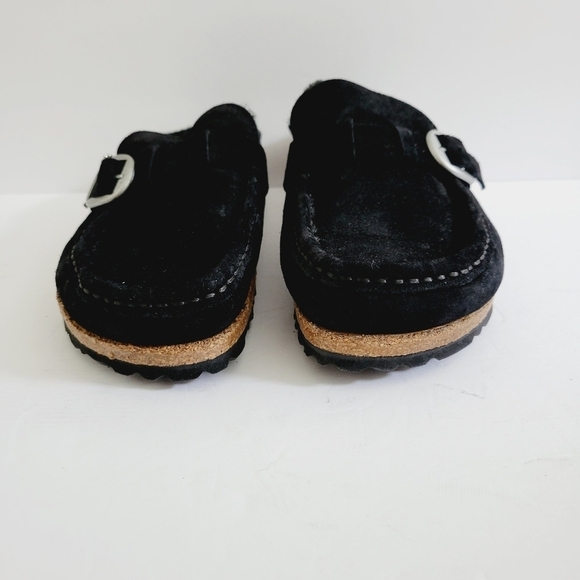 NEW BIRKENSTOCK Slippers  Suede  Black - Picture 4 of 7